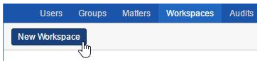 New Workspace button