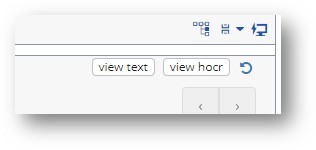 View Text and View hcor buttons